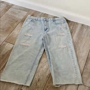 Light Blue Distressed Women's Jeans